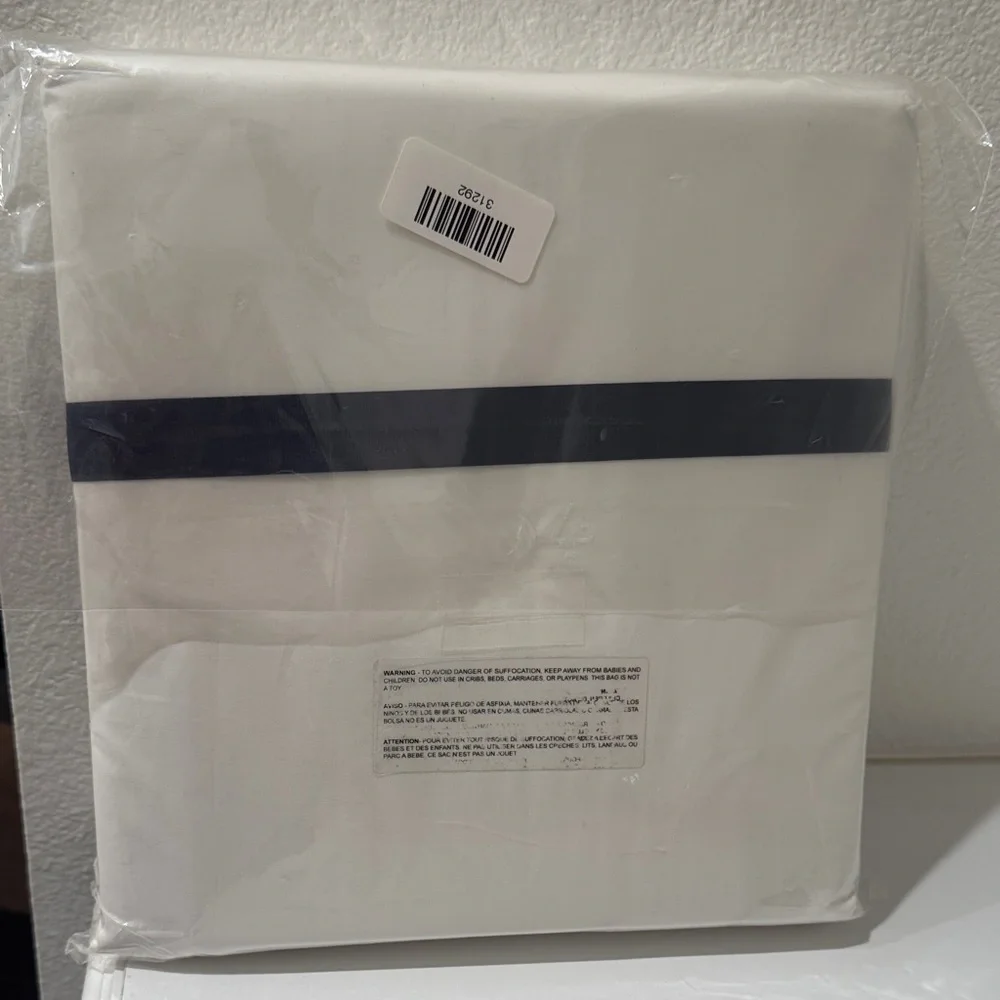 Jonathan Adler KING‎ Pristine White Duvet Cover